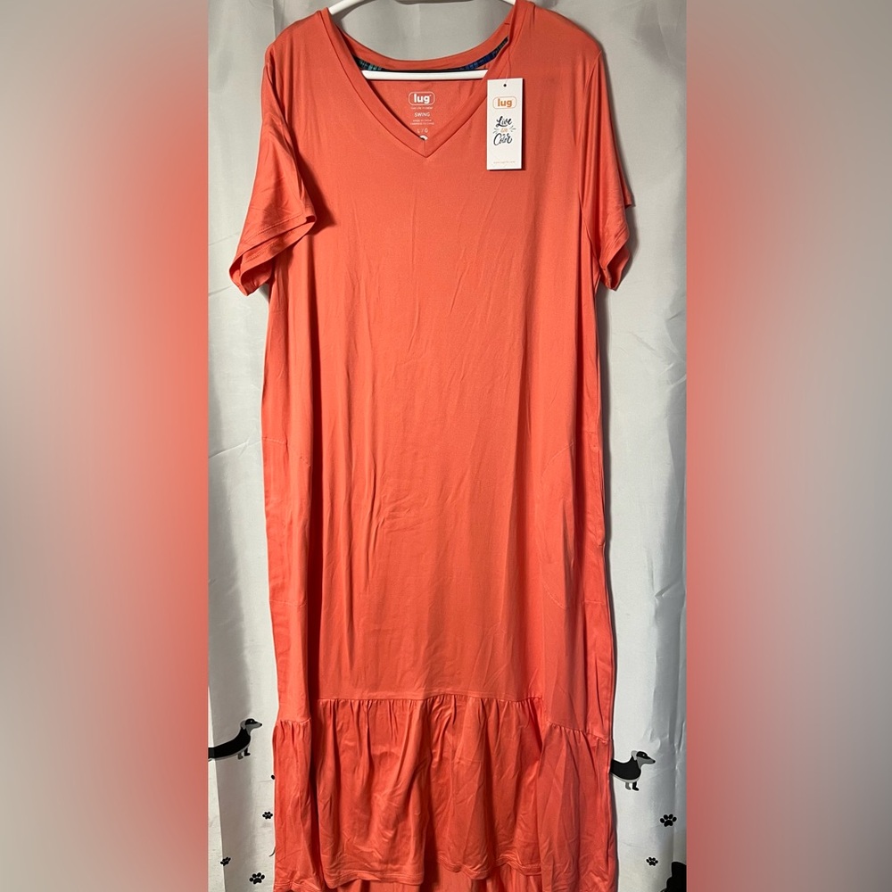 Lug NWT Watermelon Maxi short sleeve. Size Large